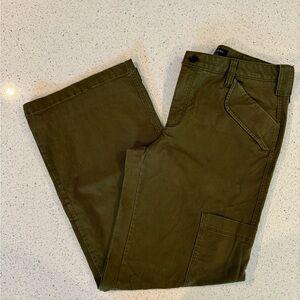 Banana Republic Wide Leg Chino Cargo Pant 10